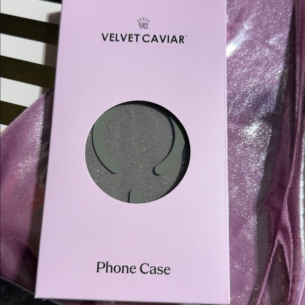 Velvet Caviar Glitter Phone Case - Silver Sparkle